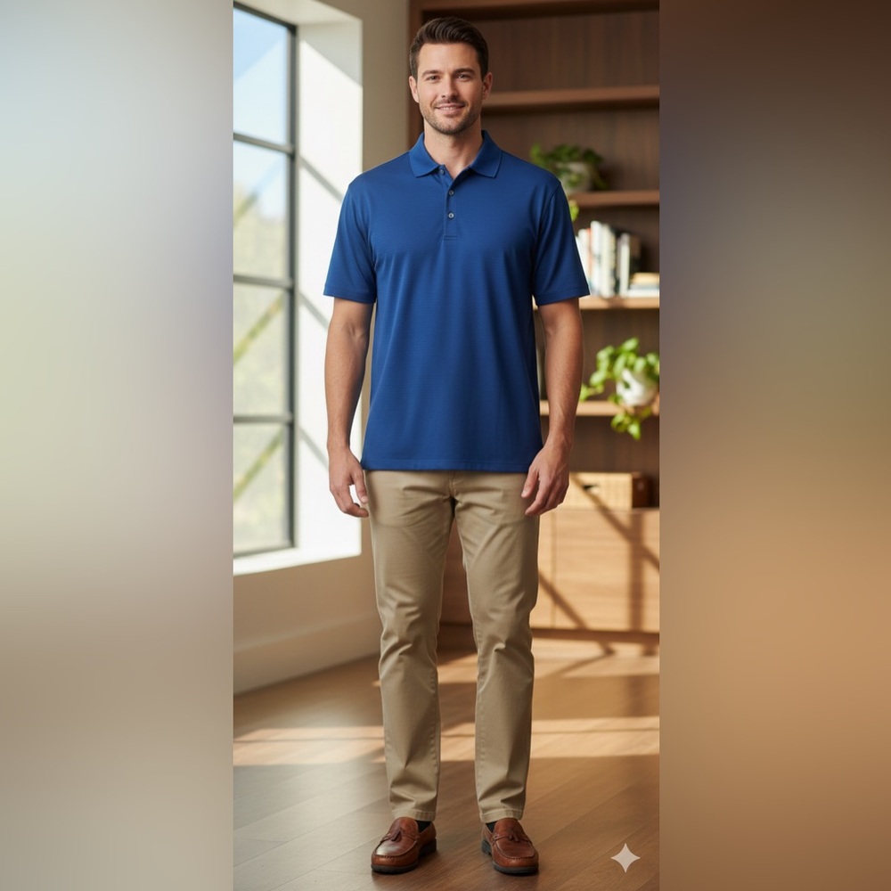 Grand Slam Men's Classic Navy Polo Shirt